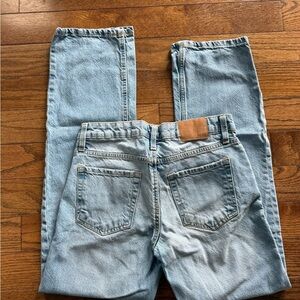 Aeropostale Women's Light Blue Low Rise Baggy Jeans